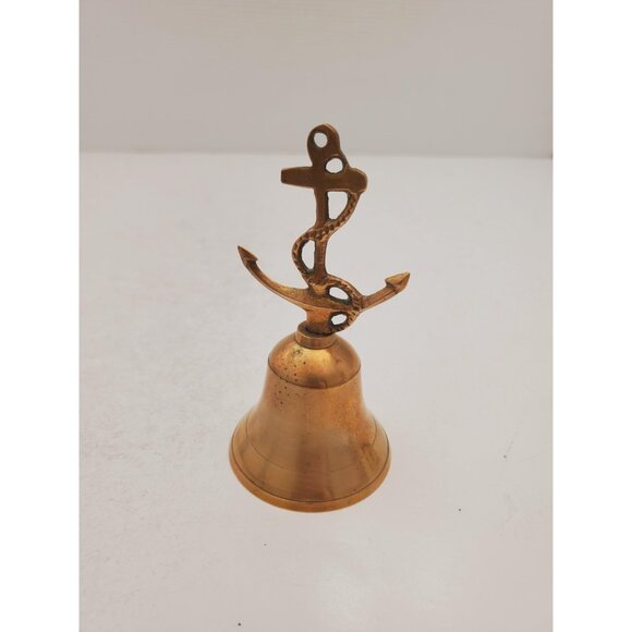 Vintage Brass Hand Bell - Handheld Solid Brass Bell with Charming Tone -… - Picture 2 of 7